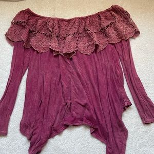 Altar’d State Flowy Off-shoulder Top